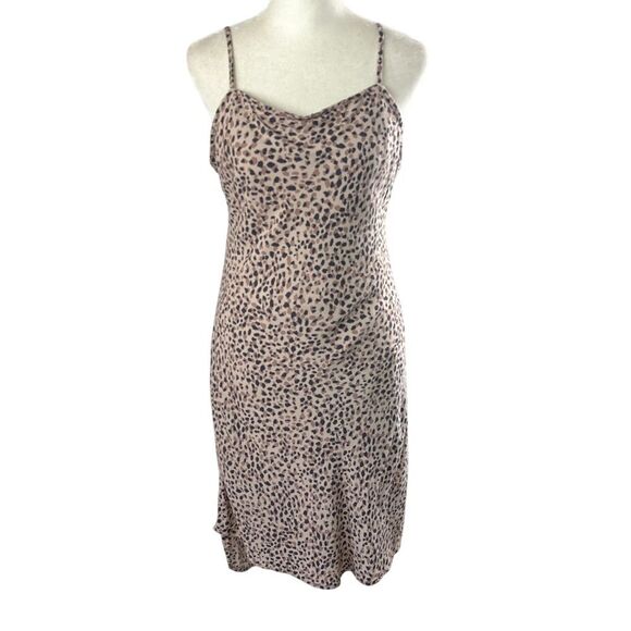 Abercrombie & Fitch Dress Women's Medium‎ Animal Print High Low Hem Lined - Picture 1 of 10